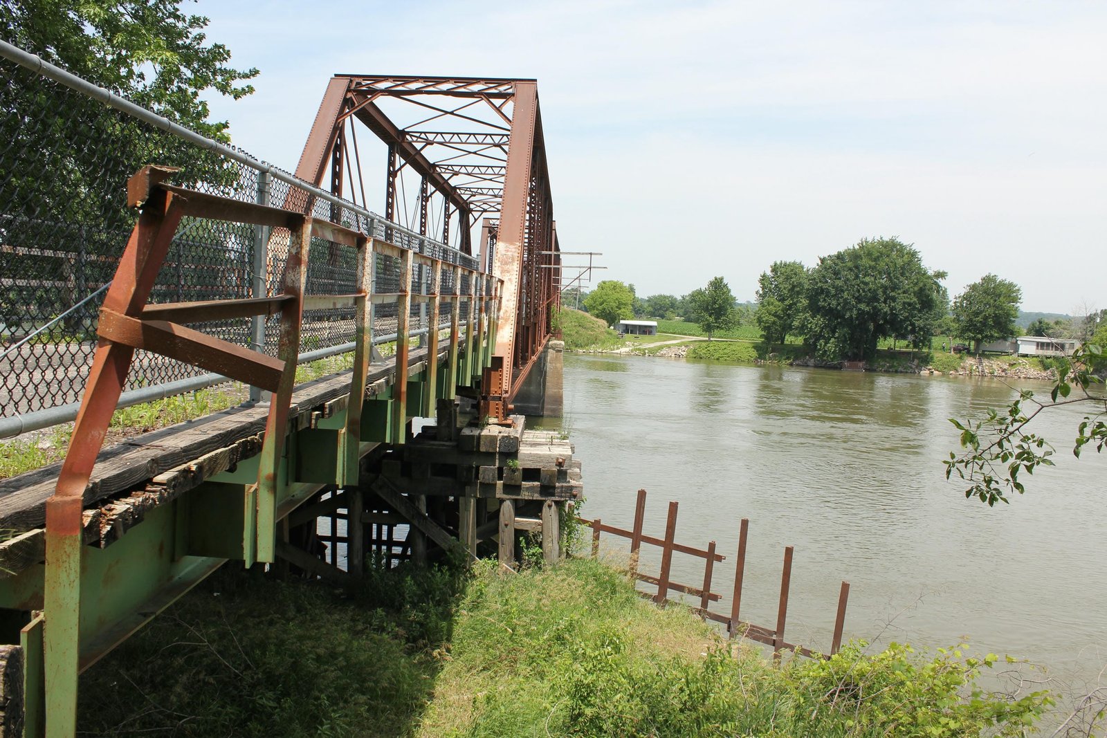 Looking north